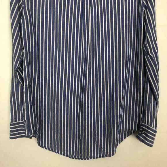 Japna Women's Button Front Striped Shirt Medium - Picture 8 of 9
